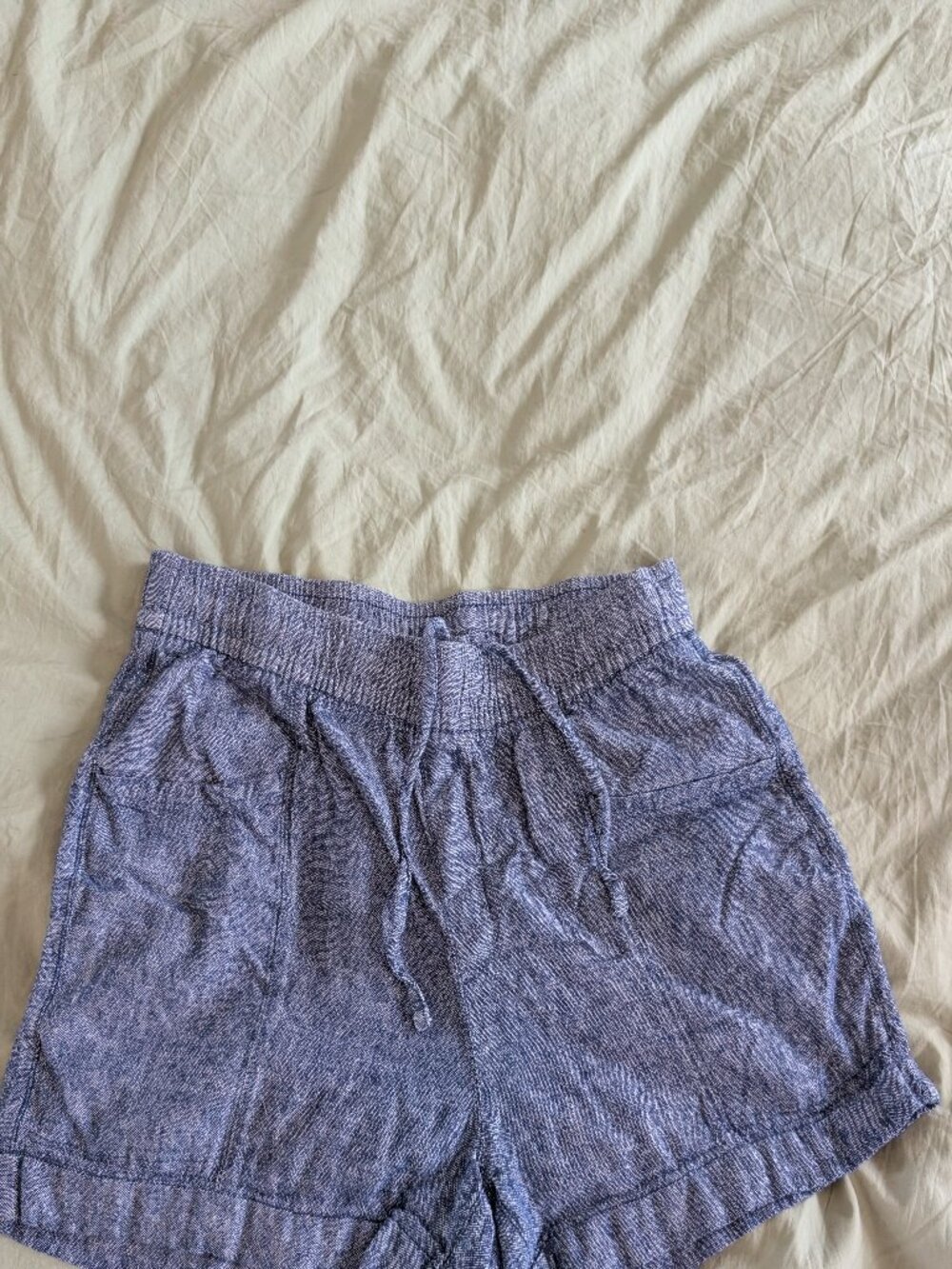 Old Navy Blue Linen Shorts